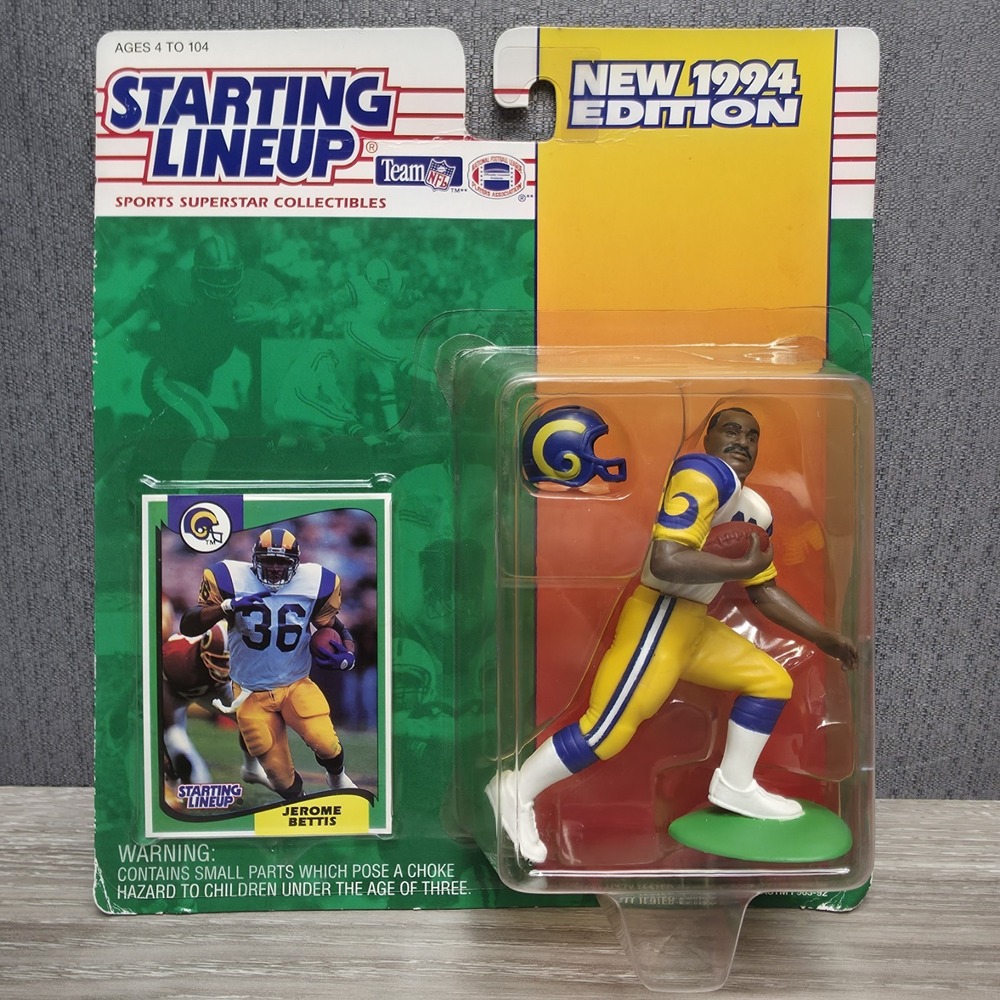Starting Lineup Jerome Bettis 1994 Limited Collectors Edition Figurine Card Rams